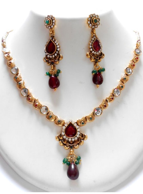 Polki Necklace Set